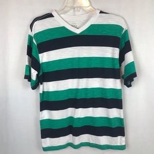 Faded Glory 2XL Youth Striped Short Sleeve T-Shirt